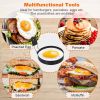 1pc Multicolor Nonstick Egg Rings; Round Ring Molds For English Muffins Pancake Cooking Pan; Portable Grilling Accessories For Camping Indoor Bre