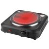 1000W Electric Infrared Single Burner Portable Heating Hot Plate Stove Countertop RV Hotplate with 7.5' Glass Cooktop Stepless Temperature Adjust