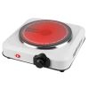 1000W Electric Infrared Single Burner Portable Heating Hot Plate Stove Countertop RV Hotplate with 7.5' Glass Cooktop Stepless Temperature Adjust