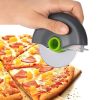 1pc Stainless Steel Round Wheel Cutter With Lid For Cake, Bread, And Pies - Kitchen Baking Tool With Roulette Roller, Suitable For Home Kitchen B